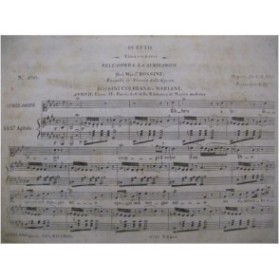 ROSSINI G. Semiramide Duetto Chant Piano 1823