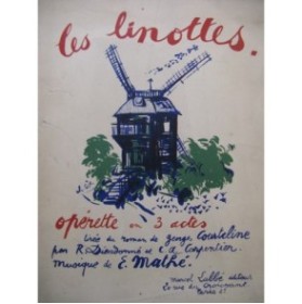 MATHÉ Édouard Les Linottes Opérette Chant Piano 1923