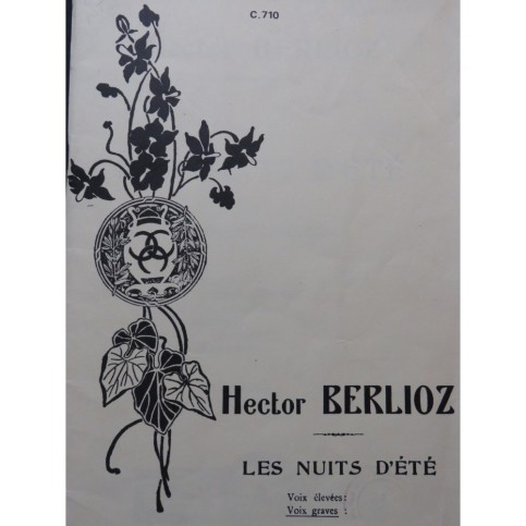 BERLIOZ Hector Les Nuits d'été Chant Piano 1984