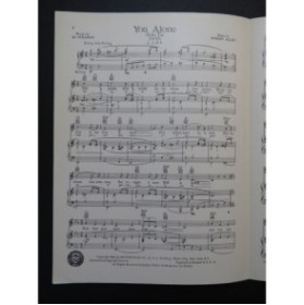 ALLEN Robert You Alone Chant Piano 1953