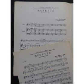MAZELLIER Jules Musette Violon Piano 1953