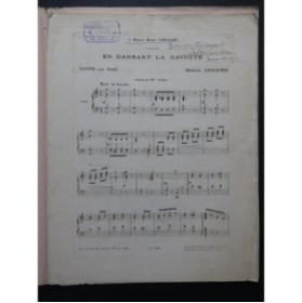 LEMAIRE Gaston En Dansant la Gavotte Piano 1897