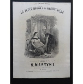 MARTYNS N. Le Petit doigt de la Grand'mère Chant Piano ca1850