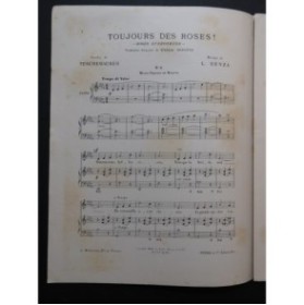 DENZA Luigi Toujours des roses Chant Piano 1906