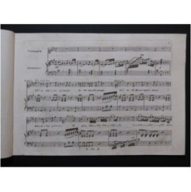 PACINI Giovanni Duetto Ah Se del Caro Principe Chant Clavecin 1821