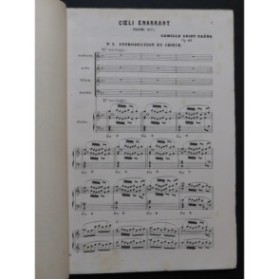 SAINT-SAËNS Camille Coeli Enarrant Psaume Chant Piano 1875