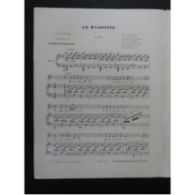 ALBANO Gaston Le Myosotis Chant Piano ca1870