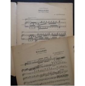 GAUTHERAT Mario Ballade Dédicace Violon Piano 1926