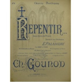 GOUNOD Charles Repentir Chant Piano