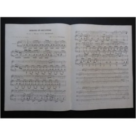HOCMELLE Edmond Miroir et Souvenir Chant Piano ca1850