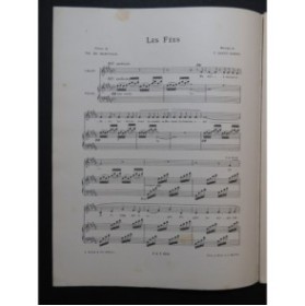 SAINT-SAËNS Camille Les Fées Chant Piano 1893