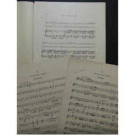 DVORAK Anton Slavische Tänze No 4 Piano Violon Violoncelle ca1890