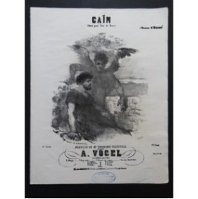 VOGEL Adolphe Caïn Nanteuil Piano Chant ca1850