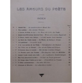 SCHUMANN Robert Les Amours du Poète Chant Piano 1952