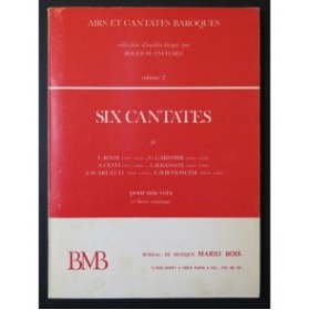 Six Cantates Baroques Chant Piano Basse continue 1976