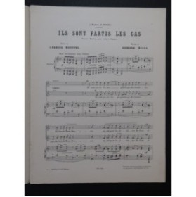 MISSA Edmond Ils sont partis les Gas Chant Piano ca1895