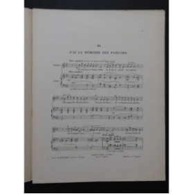 PUGNO Raoul J'ai la mémoire des parfums Chant Piano 1899