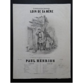 HENRION Paul Loin de sa mère Chant Piano 1846