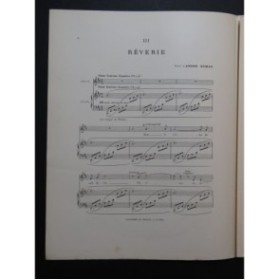 MORET Ernest Rêverie Chant Piano 1901