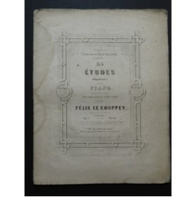 LE COUPPEY Félix 24 Études chantantes Piano ca1848