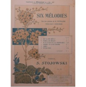 STOJOWSKI Sigismund Parle de grace ! Chant Piano 1911