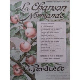 PERDUCET Gaston Deux Chansons Normandes Chant Piano 1913