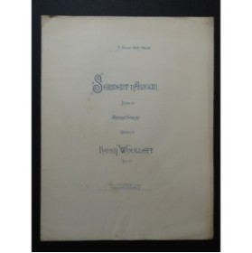 WOOLETT Henry Serment d'Amour Chant Piano ca1890