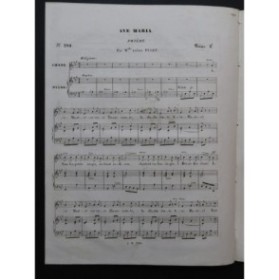 PUGET Loïsa Ave Maria Chant Piano ca1830