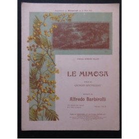 BARBIROLLI Alfredo Le Mimosa Chant Piano 1912