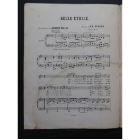 KÜCKEN Friedrich Belle Étoile Chant Piano ca1870