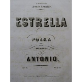 ANTONIO Estrella Piano XIXe siècle