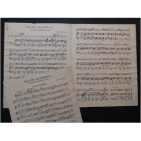 POPPLE Kitty Valse Katrina Saxophone Piano 1931