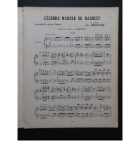 NEUSTEDT Charles Marche de Rakoczy Piano 4 mains ca1875