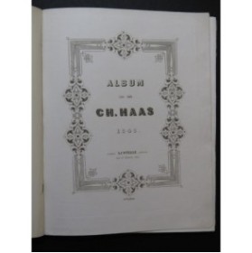 HAAS Charles Album 10 Pièces Chant Piano 1846