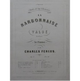 FERLUS Charles La Narbonnaise Piano ca1860
