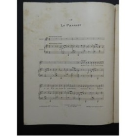 HÜE Georges Chansons du Valet de Coeur Le Passant Chant Piano 1912
