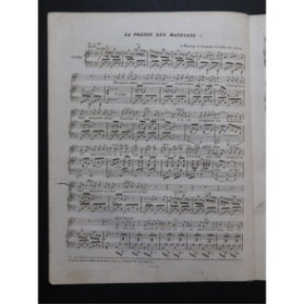 PUGET Loïsa La Presse des Matelots Chant Piano ca1830