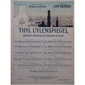 BLOCKX Jan Thyl Uylenspiegel No 2 Chant Piano 1899