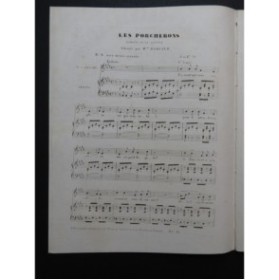 GRISAR Albert Les Porcherons No 9 Chant Piano ca1850