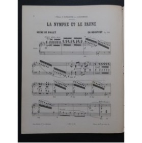 NEUSTEDT Charles La Nymphe et le Faune Piano 1882