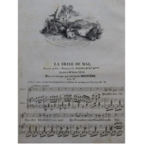 BRUGUIÈRE Edouard La brise de mai Chant Piano  ca1830