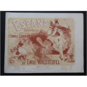 WALDTEUFEL Émile España Piano ca1890