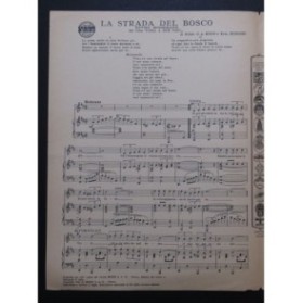 NISA BIXIO RUSCONI La Strada Del Bosco Chant Piano 1942