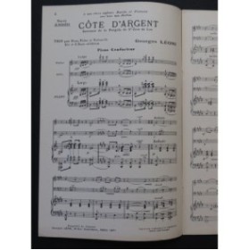 LÉONI Georges Côte d'Argent St Jean de Luz Piano Violon Violoncelle
