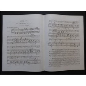 HOCMELLE Edmond Pour Lui Chant Piano ca1850