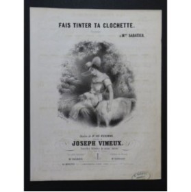 VIMEUX Joseph Fais tinter ta clochette Chant Piano ca1845