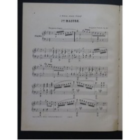 GODARD Benjamin Deuxième Mazurk Piano ca1880