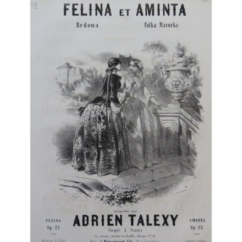 TALEXY Adrien Aminta Chant Piano ca1850