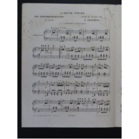 SELLENIK Adolphe Les Strasbourgeoises No 2 Lisette Piano ca1850