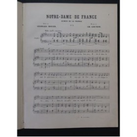GOUNOD Charles Notre Dame de France Chant Piano ca1895